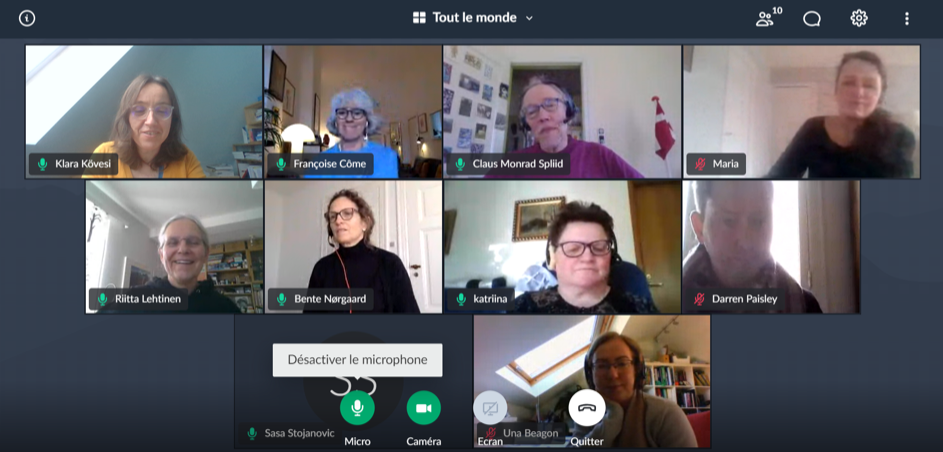 ENSTA Bretagne : Visio-conférence, 4ème réunion projet transnational, Aalborg, partenaires 